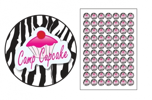 Camp Cupcake Stickers