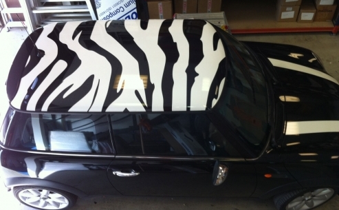 Mini Roof Graphics and bonnet stripes