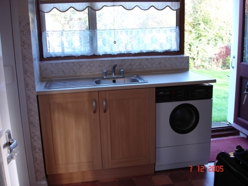 sink area after