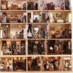 Petite corner dolls house miniatures