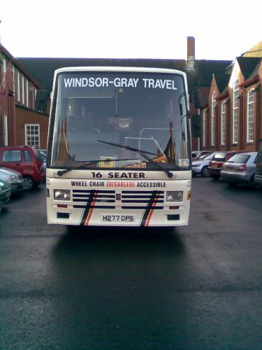 Front view of Disabled Coach.