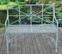 Metal garden benches