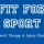 Fit For Sport Logo White On Blue