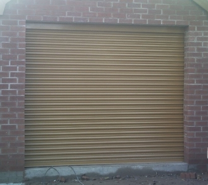 Roller garage door.remote or key switch.