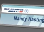 Air France Name Badge