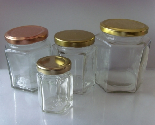 Hex Jars suitable for Jam Honey or Preserves