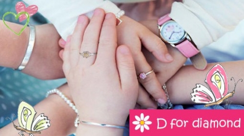 D for Diamonds Silver Jewellery for Children