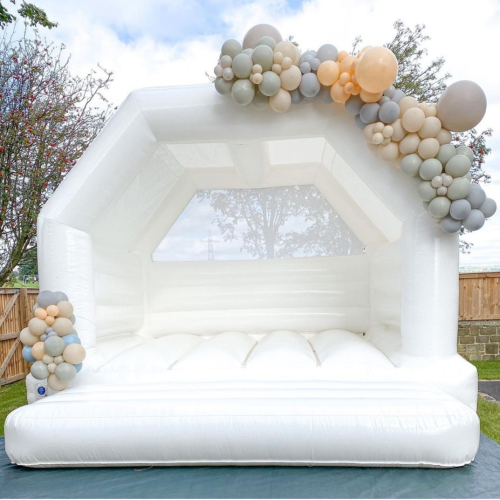 White bouncy castle