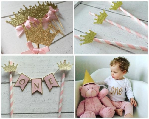 Crown cake topper pack