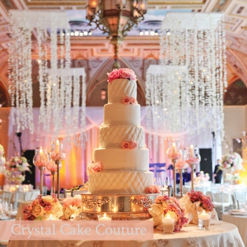 grand wedding flower banquet cake 