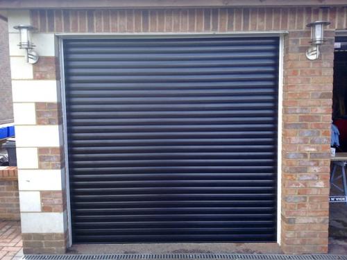 Black Insulated Roller Garage Door