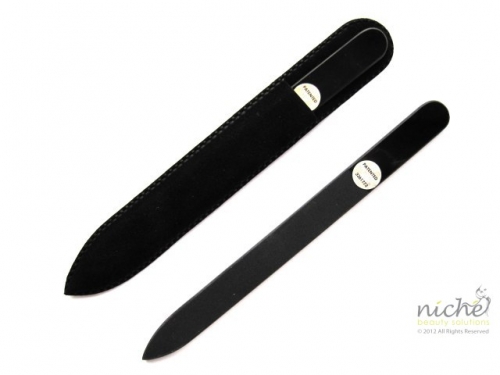 Fully Patented Medium Glass Nail File in All Black