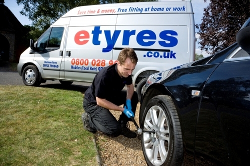Free tyre fitting at work or home