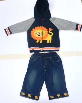 Baby boy 3 piece set ( jacket, jeans, polo-bodysuit)