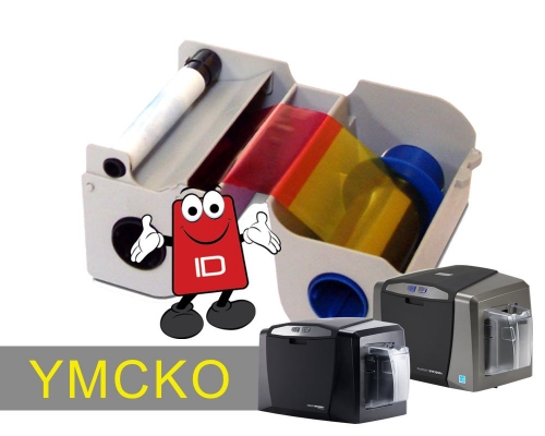 Fargo YMCKO (45000) COLOUR Ribbon | 250 image prints | DTC1000, DTC1250e