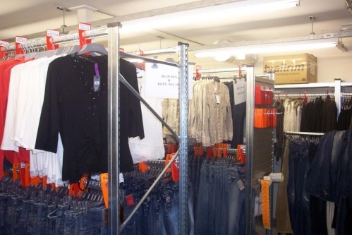 Officestor Unirack Garment Hanging Rails In Stockroom