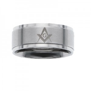 Silver Band Masonic Ring