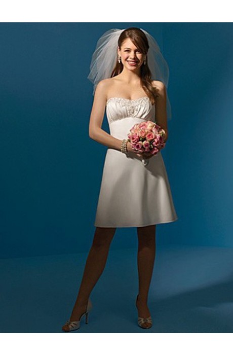 Short/Mini Sequin Backless A-Line A-Line Wedding Dresses 