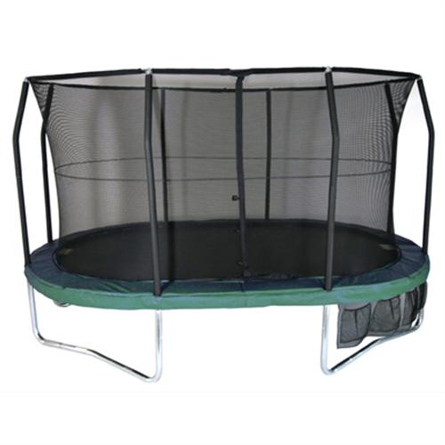 Jumpking OvalPOD - 15ft x 10ft Oval JumpPOD Trampoline and Safety Net Package (JPOV)