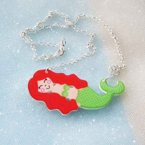 Mermaid Acrylic Necklace