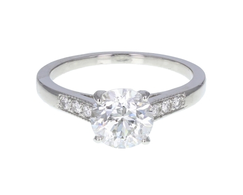Certificated Diamond Solitaire Ring