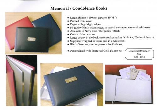 Memorial / Condolence Books