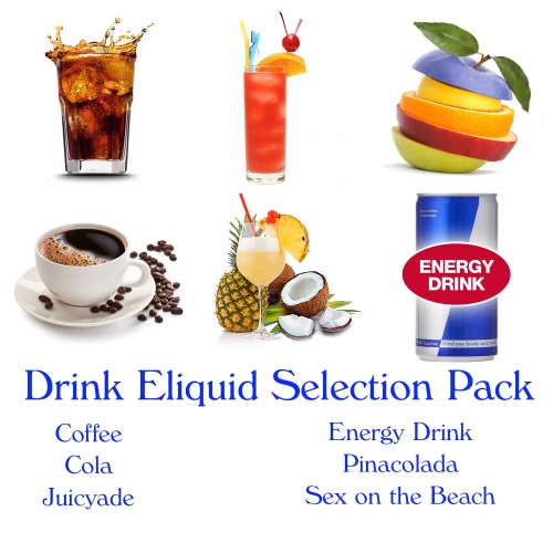 6 Eliquid selection pack : drink