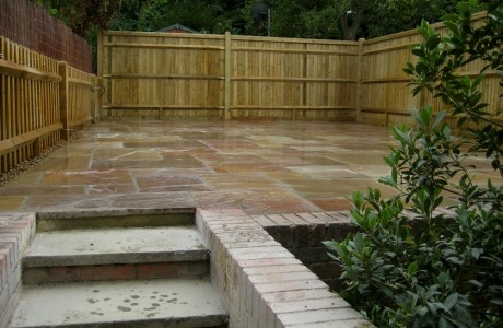 Fencing, steps and patios