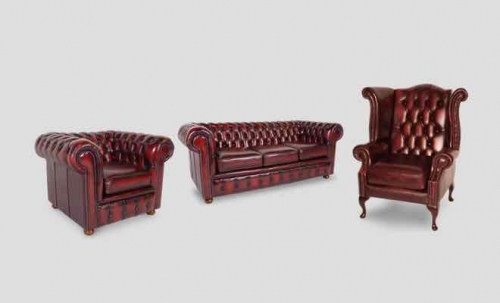 Shop Leather Chesterfield Suites