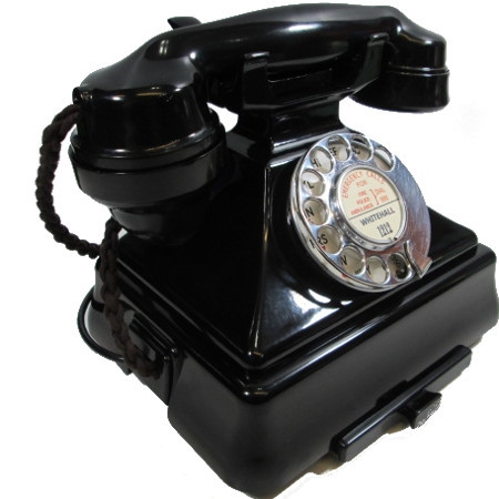 Antique British Bakelite Telephone. Model 232