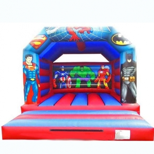 Super heros bouncy castle from Kingdom of Bounce