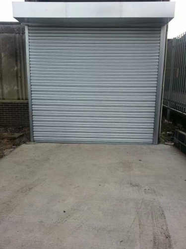 The completed Roller Shutter at Dace Print, Rotherham