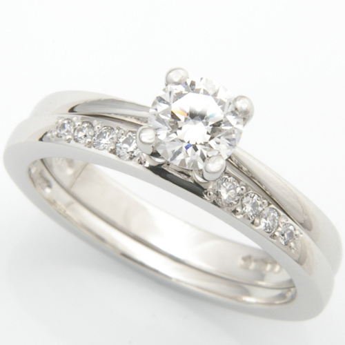 Diamond Set Fitted Wedding Ring