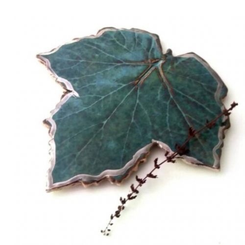 Ceramic Leaf Coaster