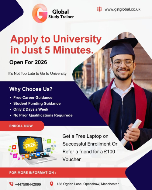 University admission with fully funded degree through Student Finance England
