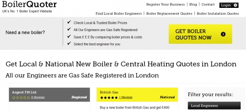 Boiler installations London
