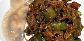 To Fu (or Quorn) with Green Pepper in Black Bean Sauce